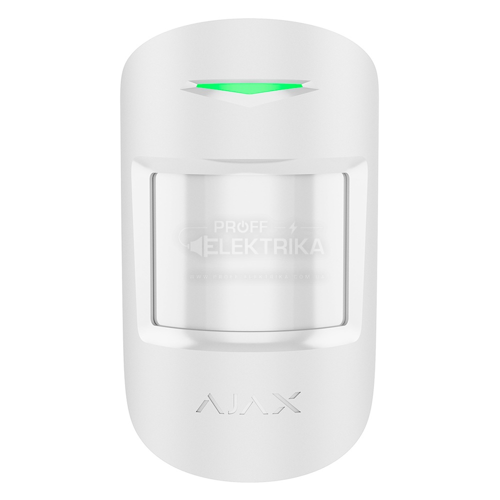 Фото Беспроводной датчик движения с микроволновым сенсором Ajax MotionProtect Plus белый