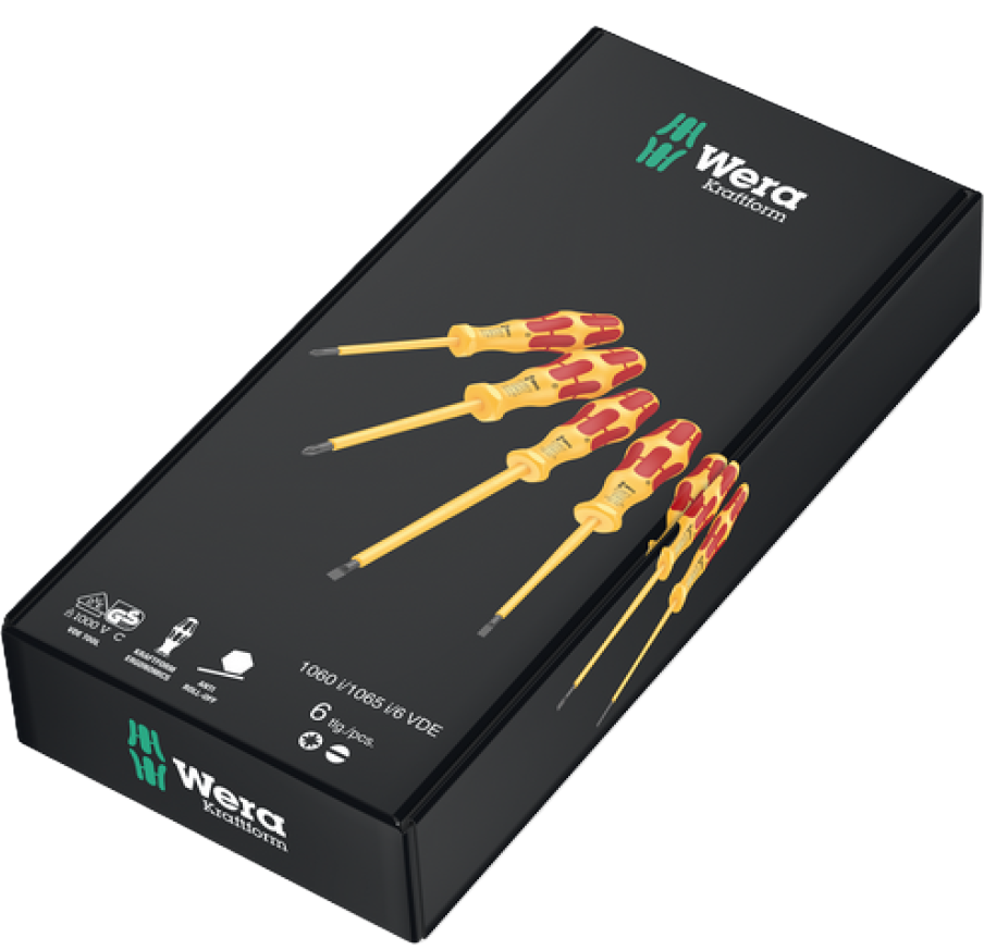 Фото 3 Набір викруток Wera Kraftform Pozidriv 1060 i/1065 i/6 VDE 6 05051576001