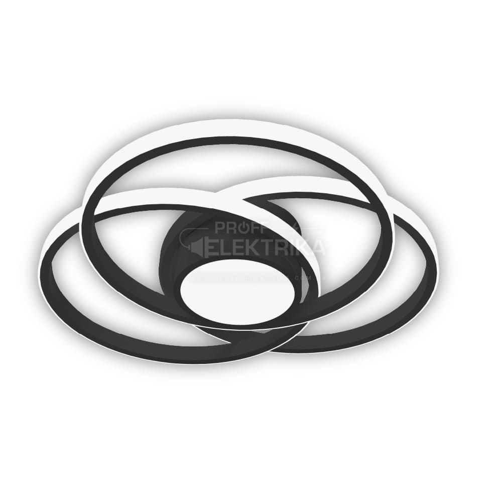 Фото Світильник LED FORSAGE пульт коло 100W 3000-5000K IP20 чорний Violux 220765