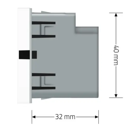 Фото 6 Механізм розетка USB Type-C з Power Delivery 45W білий Livolo