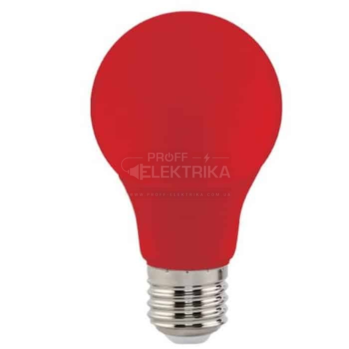 Фото Лампа LED Е27 3W 220V HOROZ SPECTRA красная