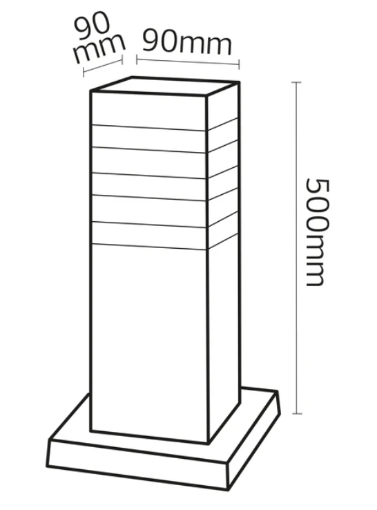 Фото 2 Світильник садово-парковий PALMERA/S3 Е27 чорний HOROZ ELECTRIC 075-017-0003-010