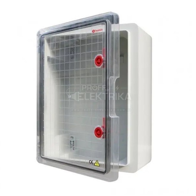 Фото Бокс монтажный пластиковый прозрачные двери IP66 (250*350*150) BEMIS