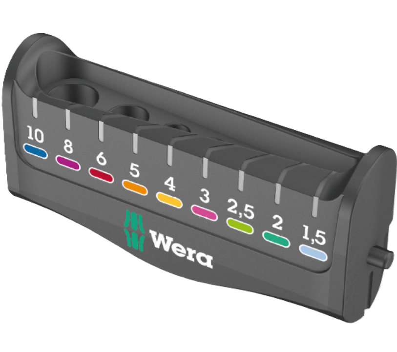 Фото 4 Набор Г-образных ключей WERA 950/9 Hex-Plus Multicolour 3 пластиковый держатель 05133165001