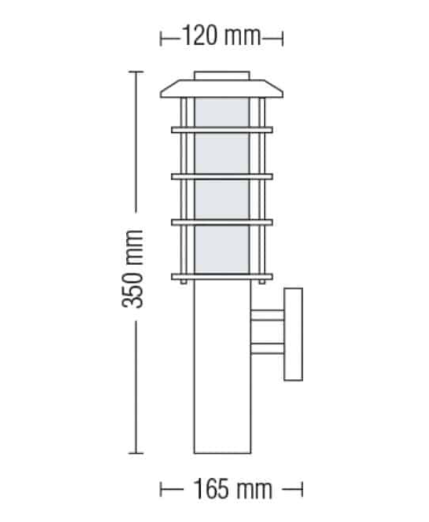 Фото 2 Світильник садово-парковий LADIN-2 Е27 HOROZ 075-002-0002-010