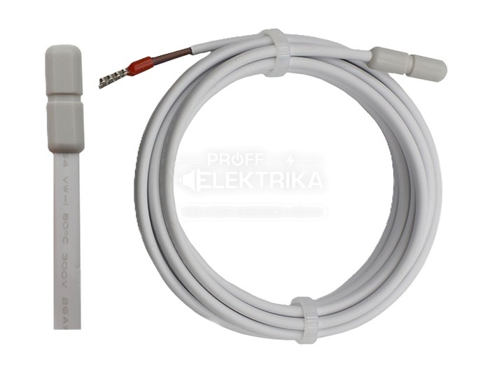 Фото Датчик NTC Rubezh 10kOm 2м для терморегуляторов жесткий провод