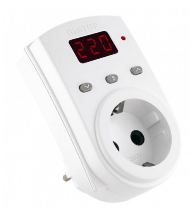 Фото Реле напряжения Vp-16  16A (10A)  в розетку Digi Top