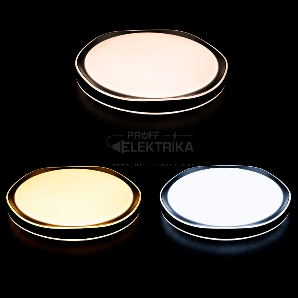 Фото 4 Светильник LED smart ARTEON круг 72W 3000-6000K IP20 черный Violux 220755