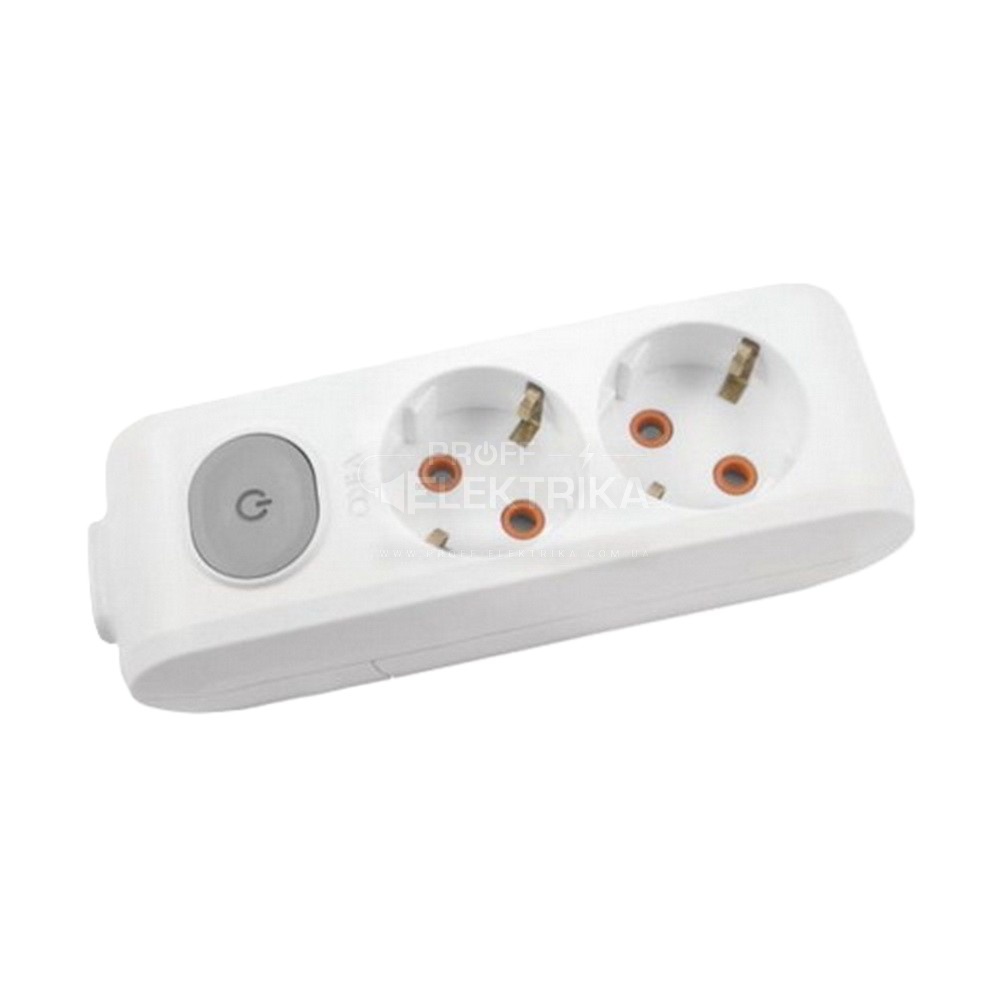 Фото Колодка VIKO Multi-Let 2 гнезда с заземлением и выключателем 90118200