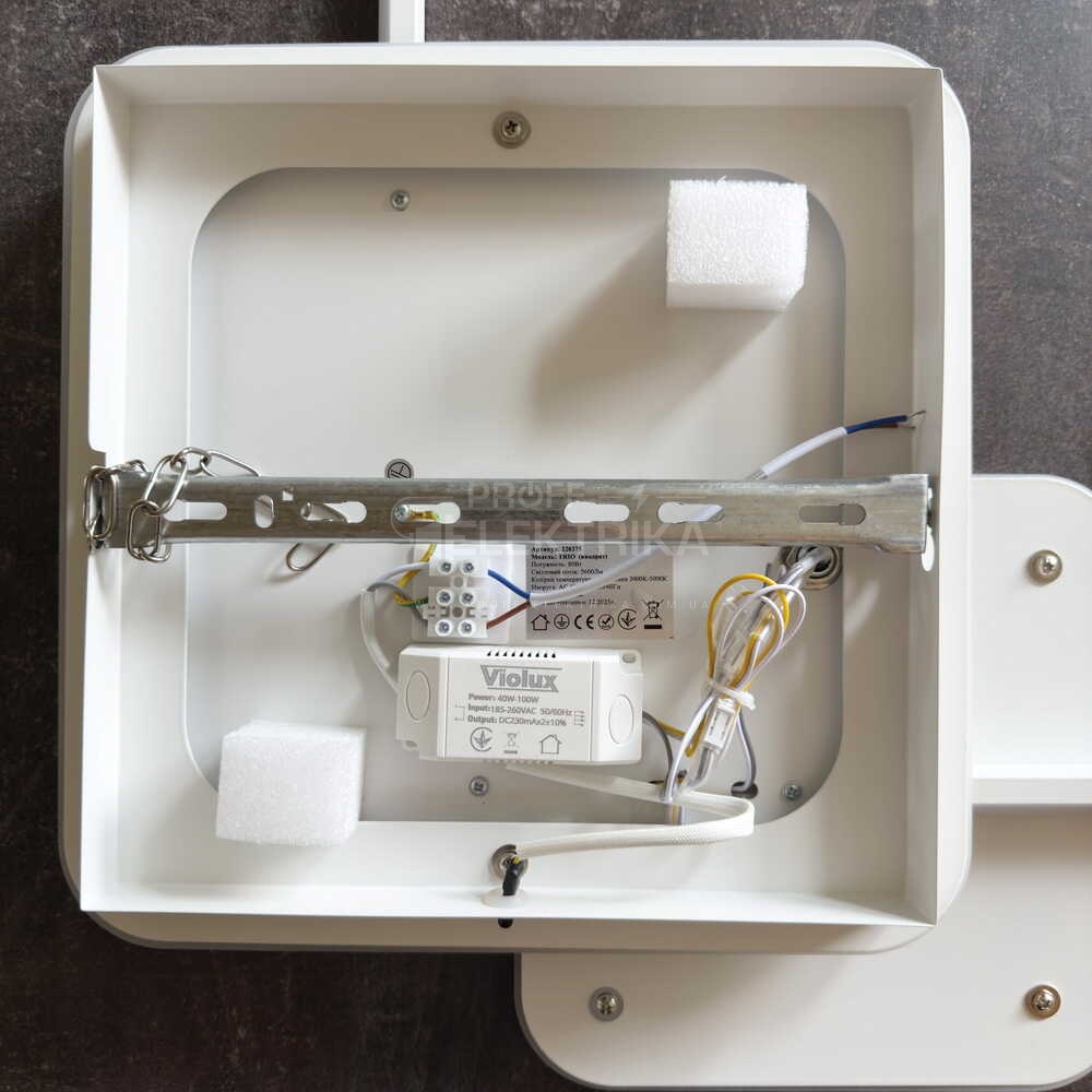 Фото 3 Світильник LED smart TRIO пульт 80W 3000-6000K IP20 квадрат 220375