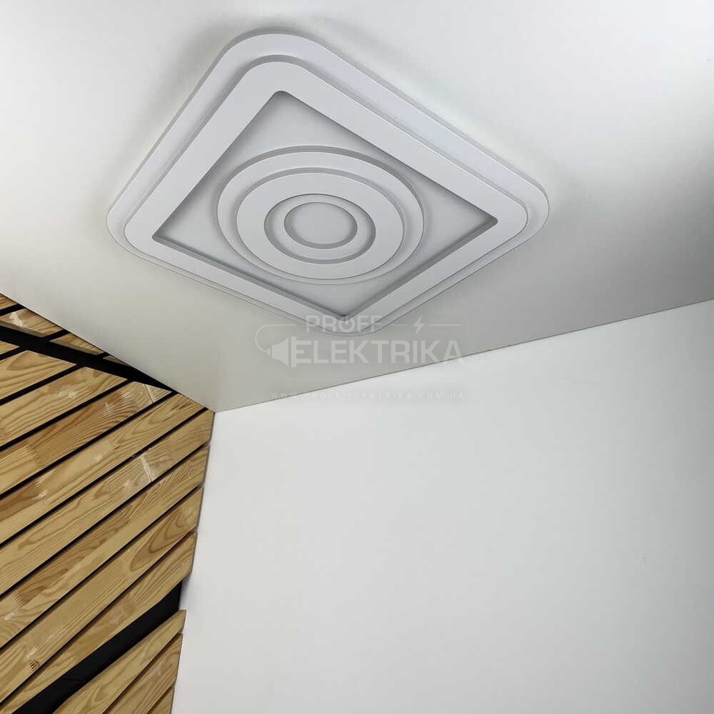 Фото 5 Світильник smart KOLIZEY пульт 150W 3000-6000K IP20 квадрат Violux 220455