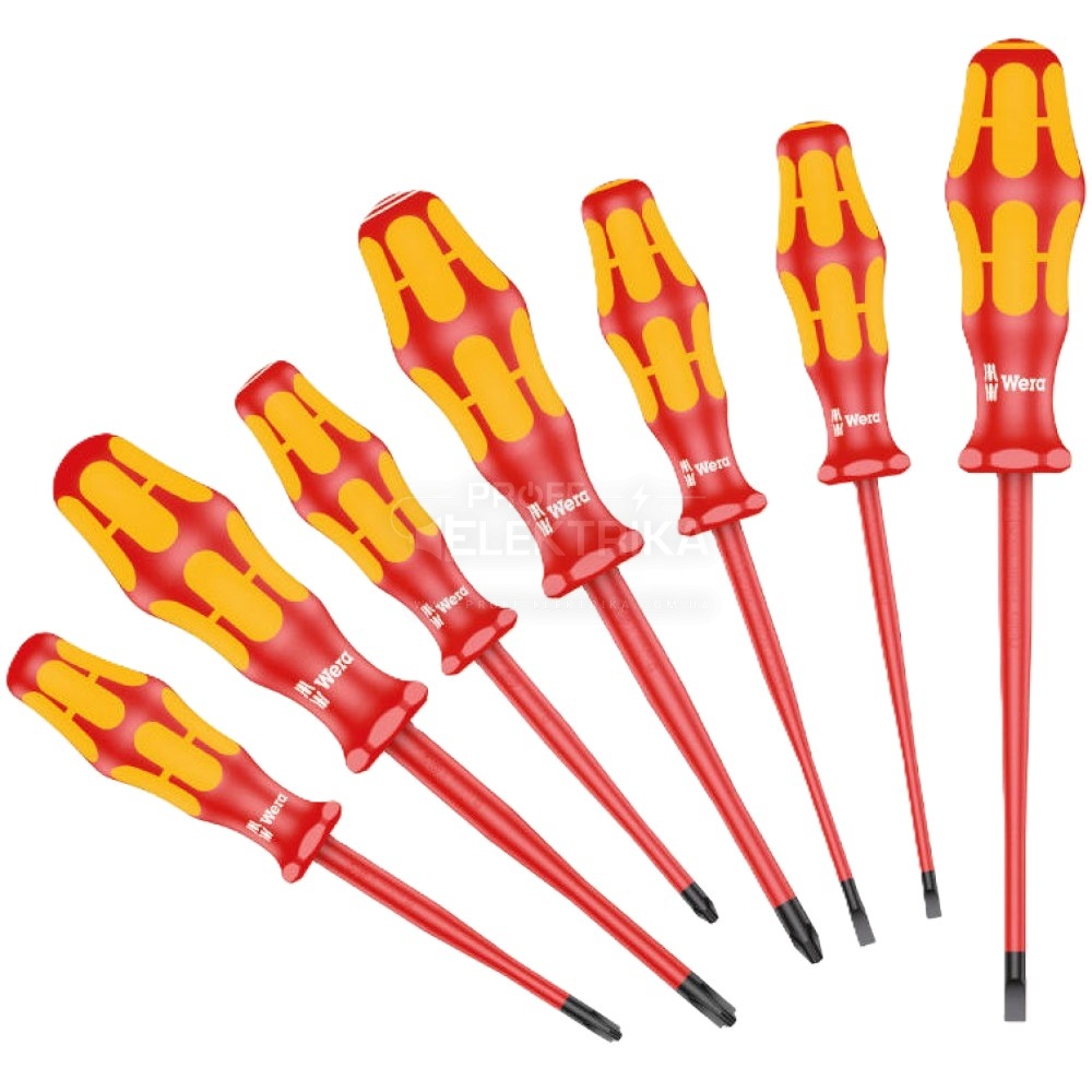 Фото Набор диелектрических отверток WERA Kraftform Plus 160 iSS/7 Slim 05135961001