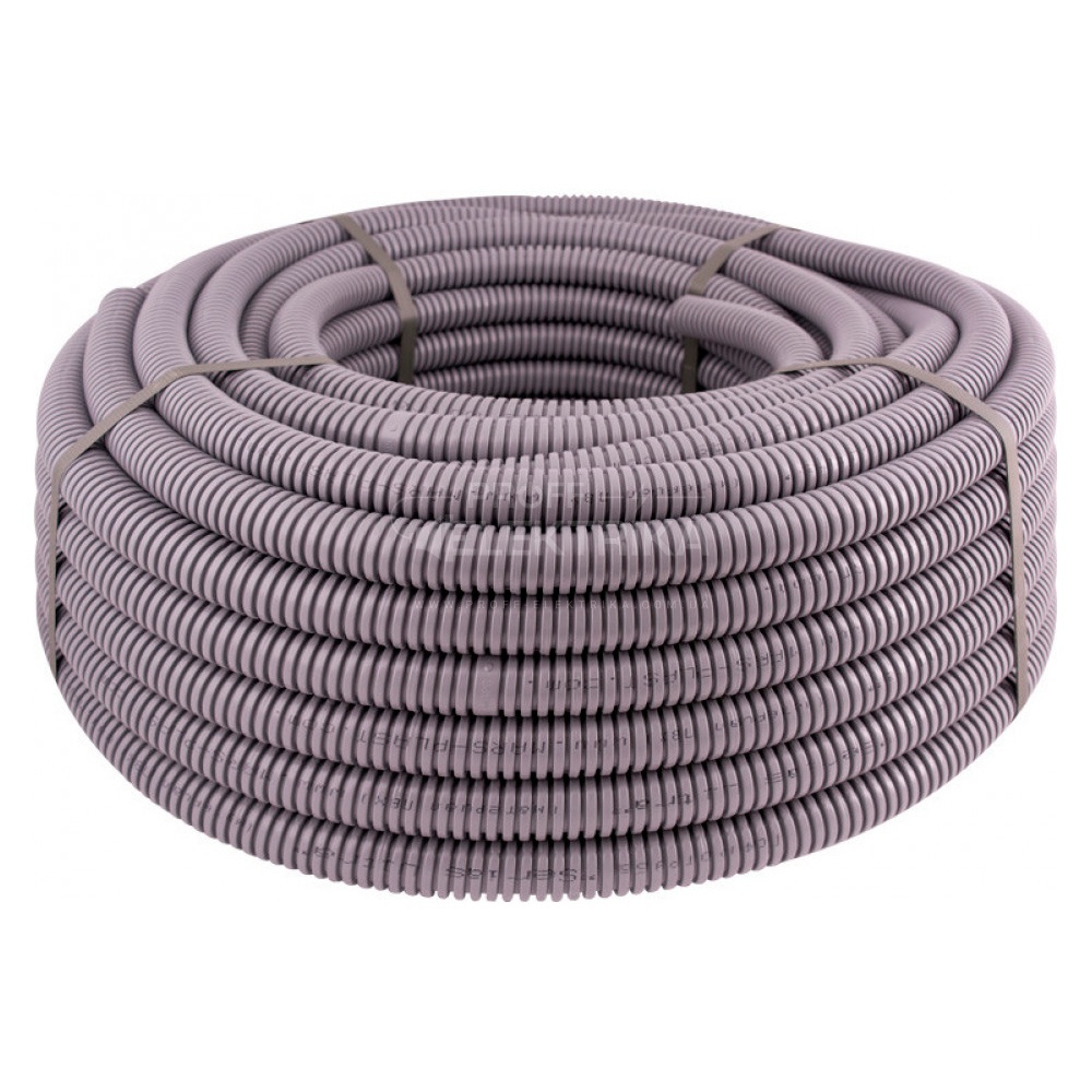 Фото 2 Гофрована труба з протяжкою E-Next ПВХ e.g.tube.ultra.19.25.p 19/25 (50м)