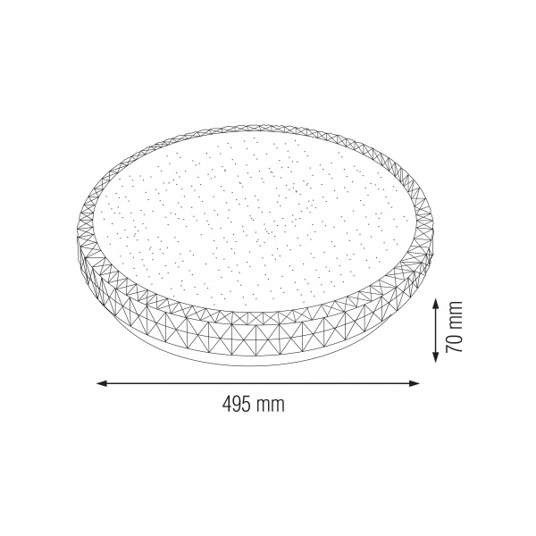 Фото 2 Светильник LED круг 48W 6400К Ghost 48 HOROZ