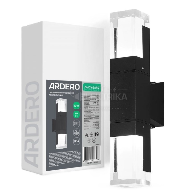 Фото Архитектурный светодиодный накладной светильник Ardero DH0162ARD 10Вт 3000K черный