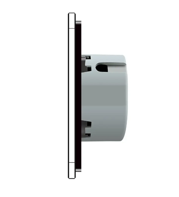 Фото 2 Сенсорная кнопка 2 сенсора Сухой контакт черное стекло Livolo