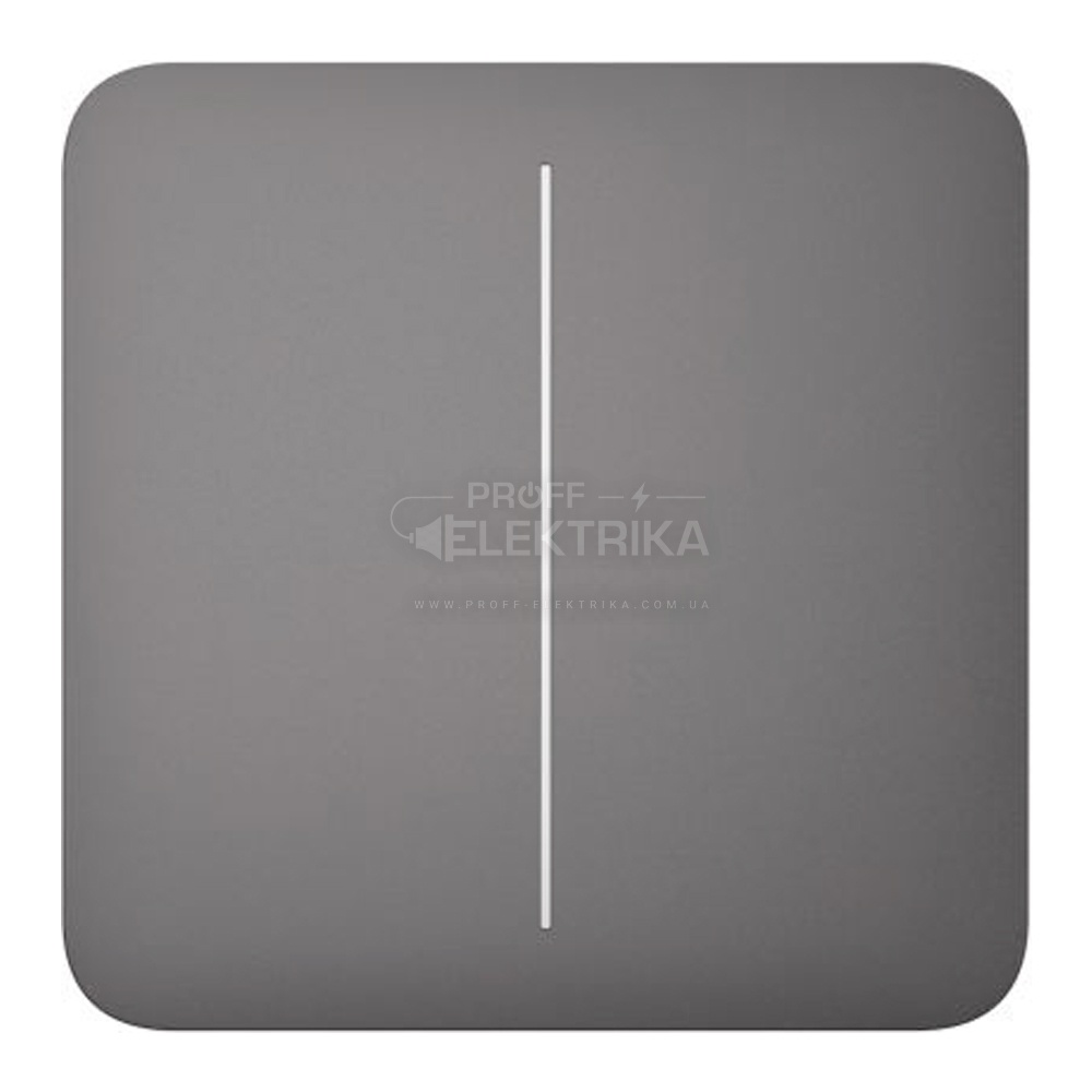 Фото Умный двухклавишный Ajax LightSwitch серый