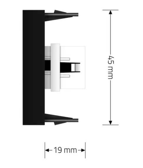 Фото 6 Механізм розетка HDMI чорний Livolo