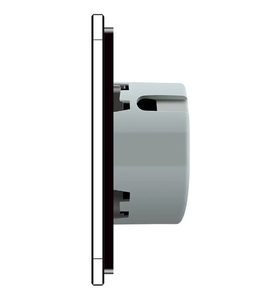 Фото 2 Сенсорний вимикач 2 сенсори для ролет воріт жалюзі чорне скло Livolo