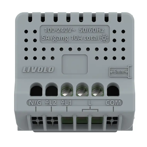 Фото 4 Розумний механізм сенсорний EC димер Livolo білий Livolo