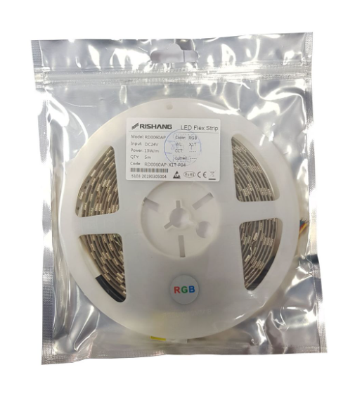 Фото 2 Світлодіодна стрічка 5050 60 ІР20 RGB 24V RD0060AP