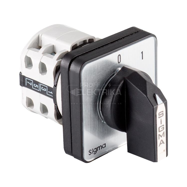 Фото перемикач кулачковий (0-1) 1р, 25A (SPA1-25) SIGMA