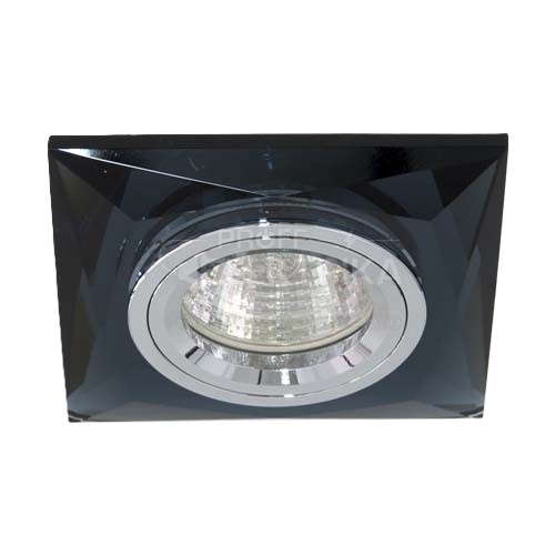 Фото 2 Вбудований світильник Feron 8150-2 під лампу сірий срібло