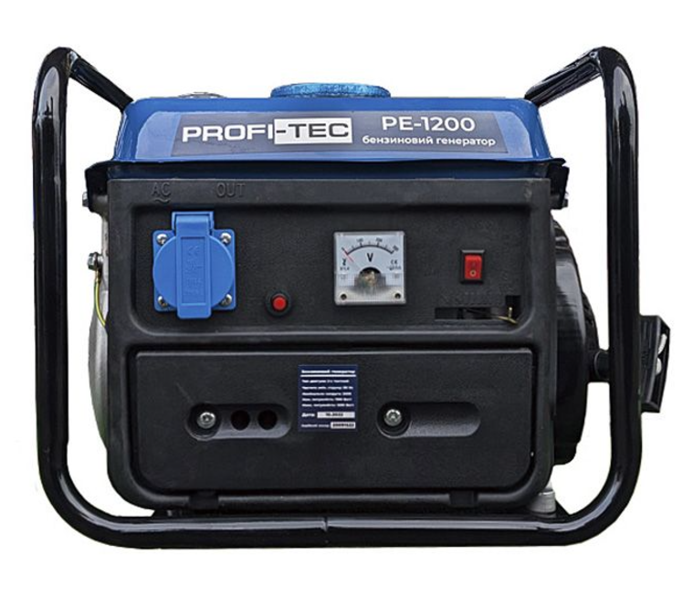 Фото Генератор бензиновый PROFI-TEC PE-1200G двухтактный