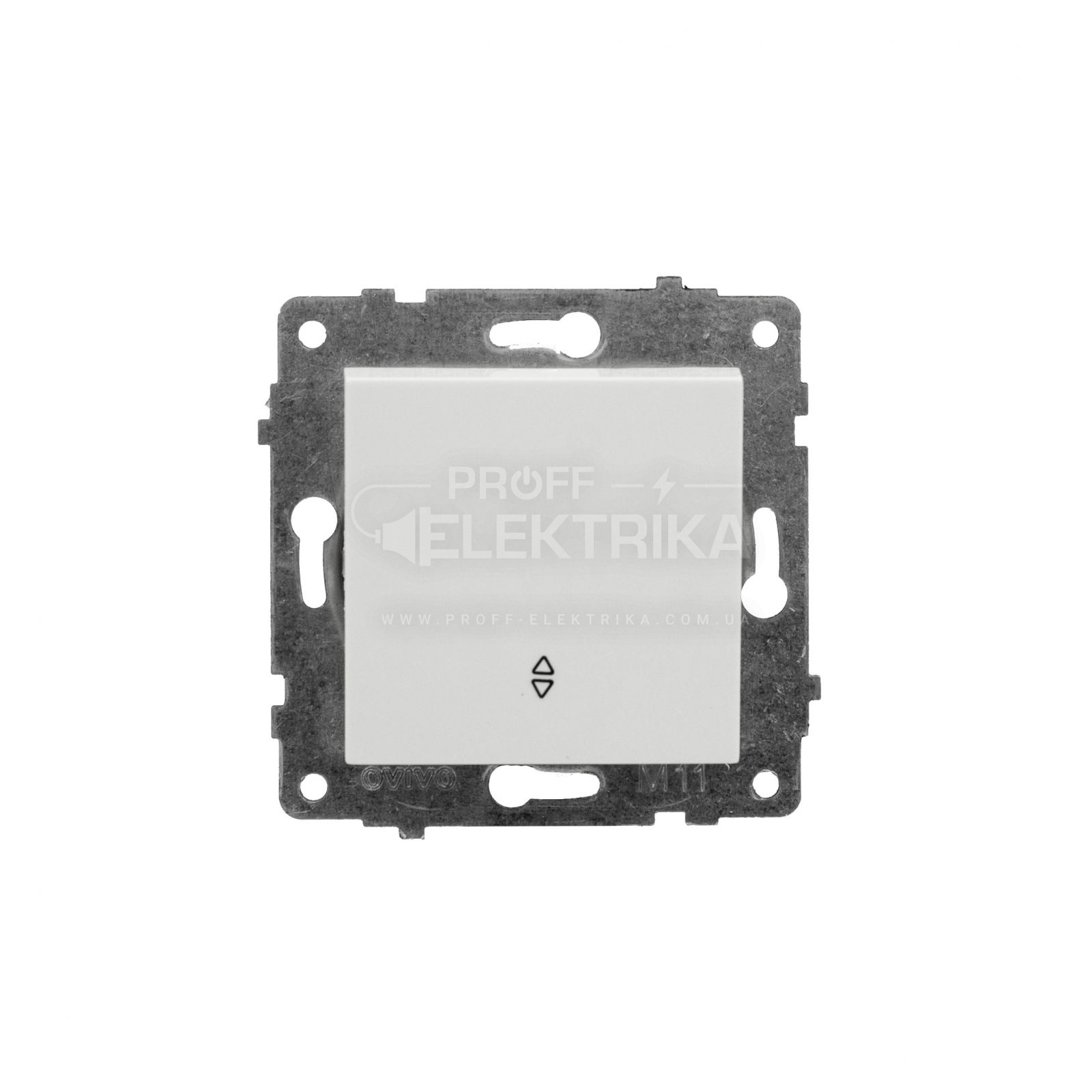 Фото Механизм выключателя одноклавишного проходного Белый GRANO