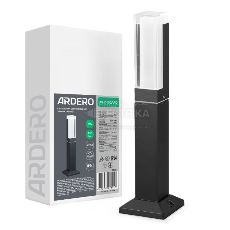 Фото Архитектурный светодиодный накладной светильник Ardero DH0160ARD 7Вт 3000K черный