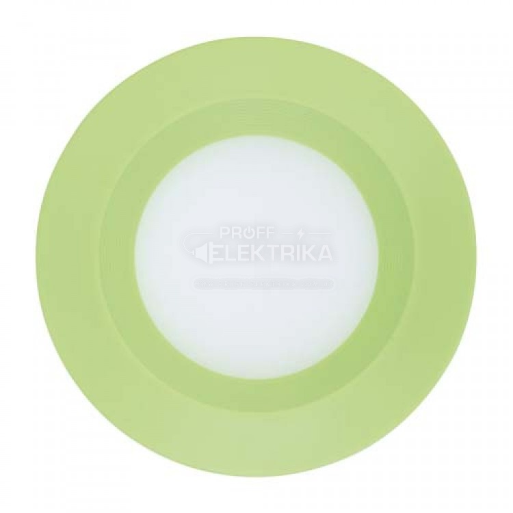 Фото Світильник коло LED врізний зелений 3W 5000К AL525 FERON