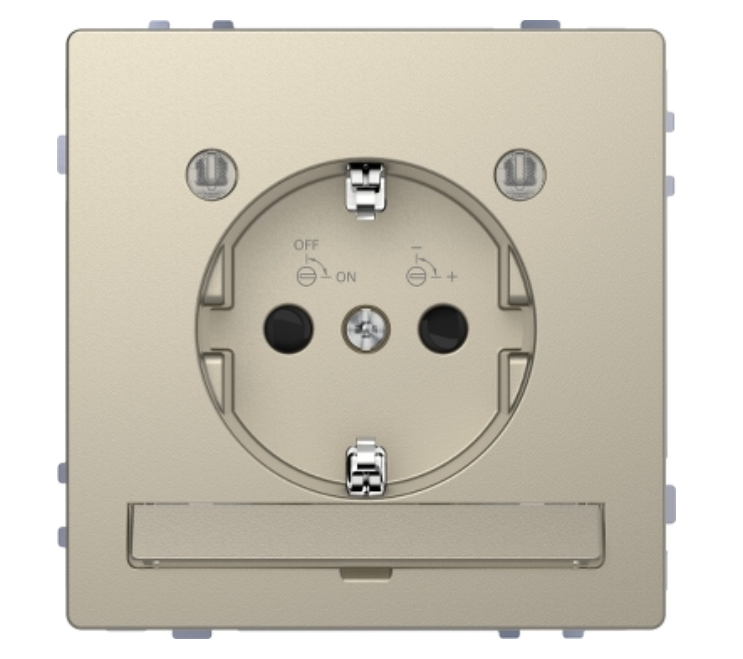 Фото Розетка D-Life із заземленням та світлодіодним модулем підсвічування сахара MTN2304-6033