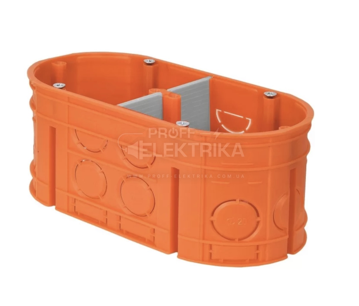 Фото Коробка установочна підрозетник бетон-цегла двомісна SIMET