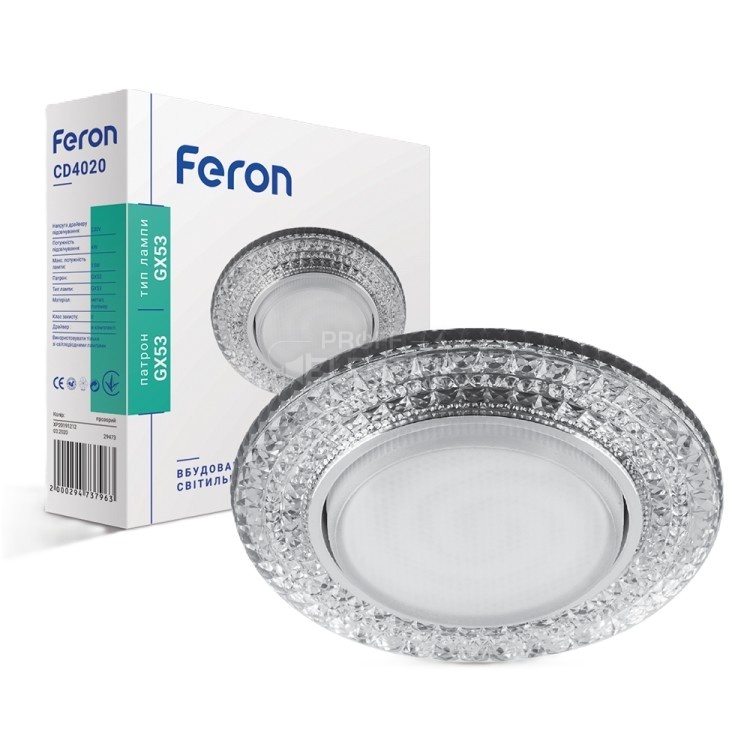 Фото Вбудований світильник Feron CD4020 під лампу з підсвічуванням
