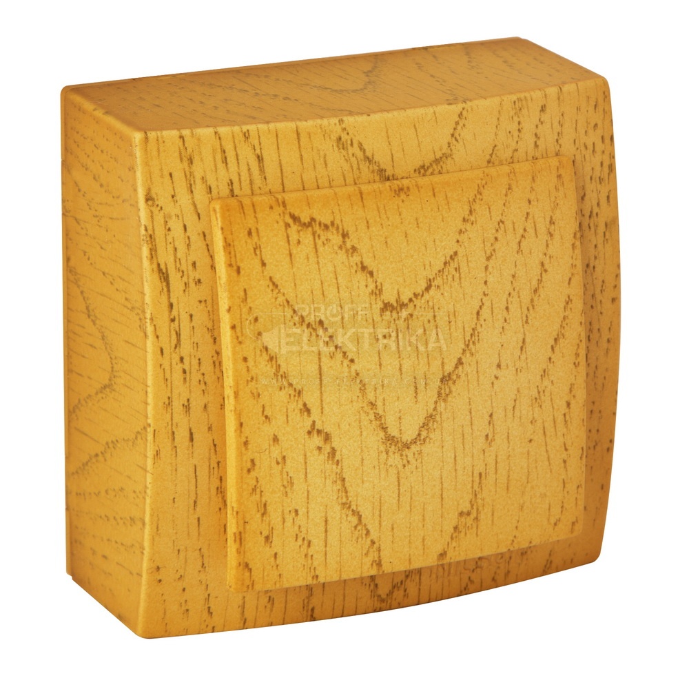 Фото Вимикач одноклавішний накладний Дуб Themis