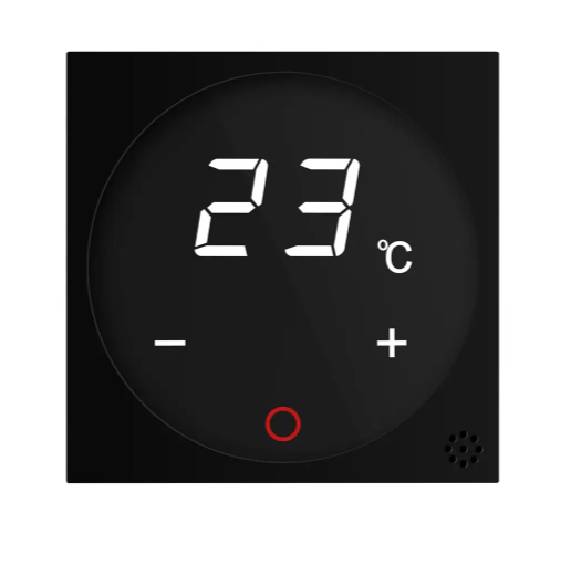 Фото 2 Механизм терморегулятор с внешним датчиком температуры для теплого пола черный Livolo