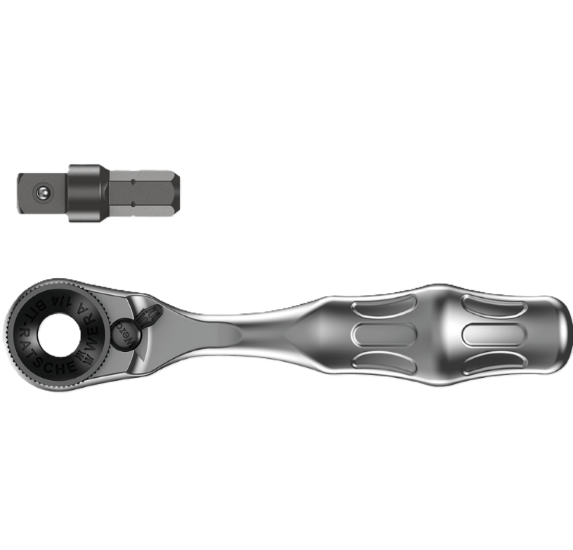 Фото Тріскачка Wera Zyklop mini 8001 A SB з адаптером 1/4" 05073230001