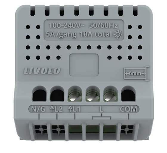 Фото 4 Механізм сенсорний вимикач Sense 1 чорний сенсор Livolo