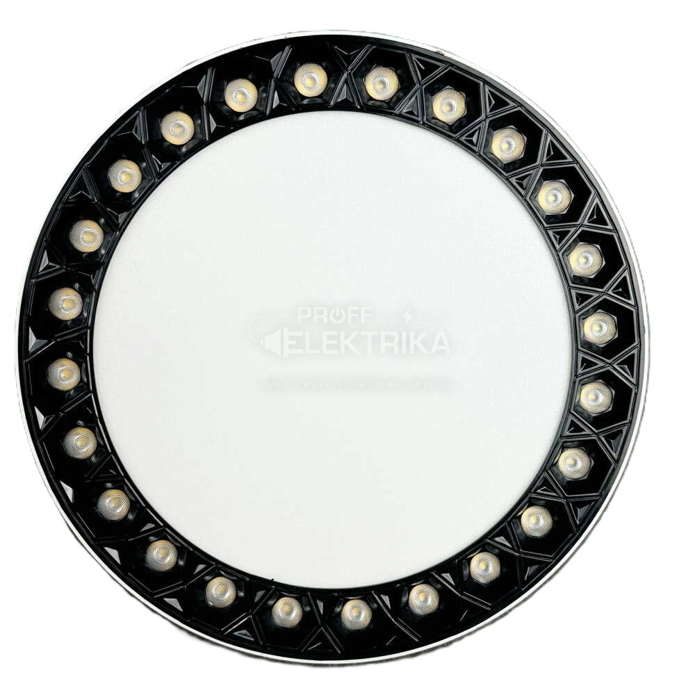 Фото 2 Світильник LED Violux ДББ ADAMANT-N 36W 4200K IP20 чорний 330331