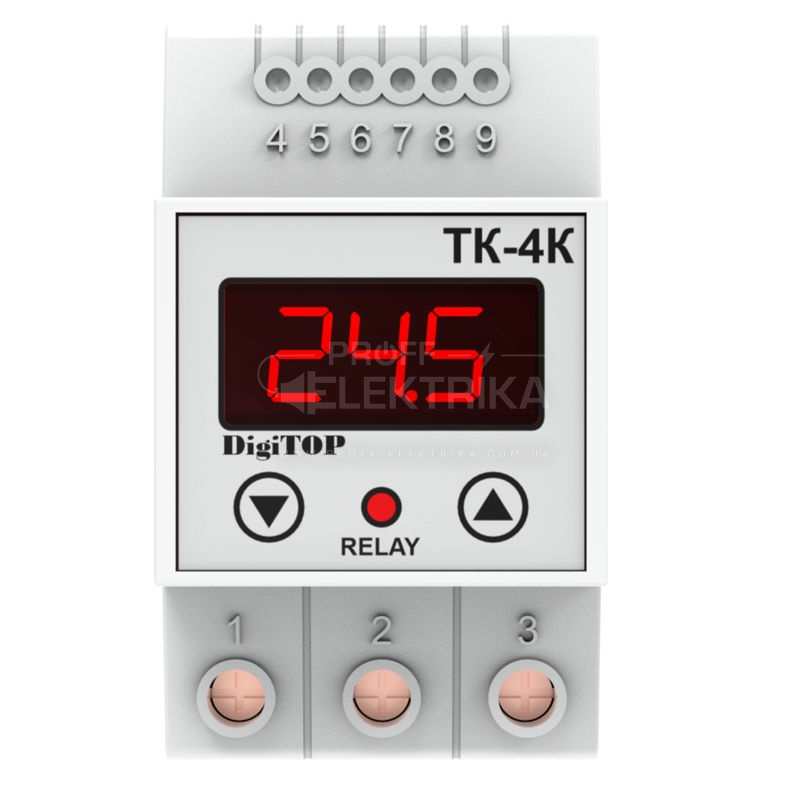 Фото 2 Терморегулятор цифровой одноканальный без датчика ТК-4К DigiTOP