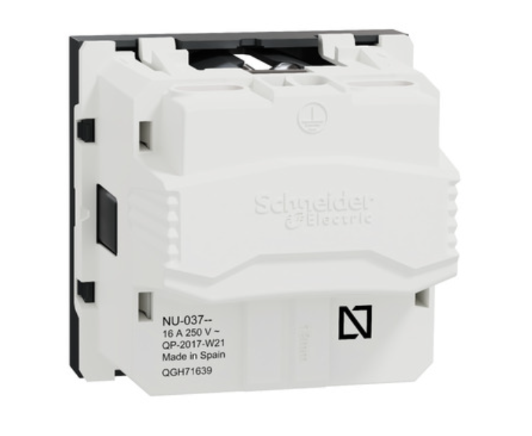 Фото 4 Розетка із заземленням та шторками гвинтовий затискач антрацит UNICA NEW Schneider Electric