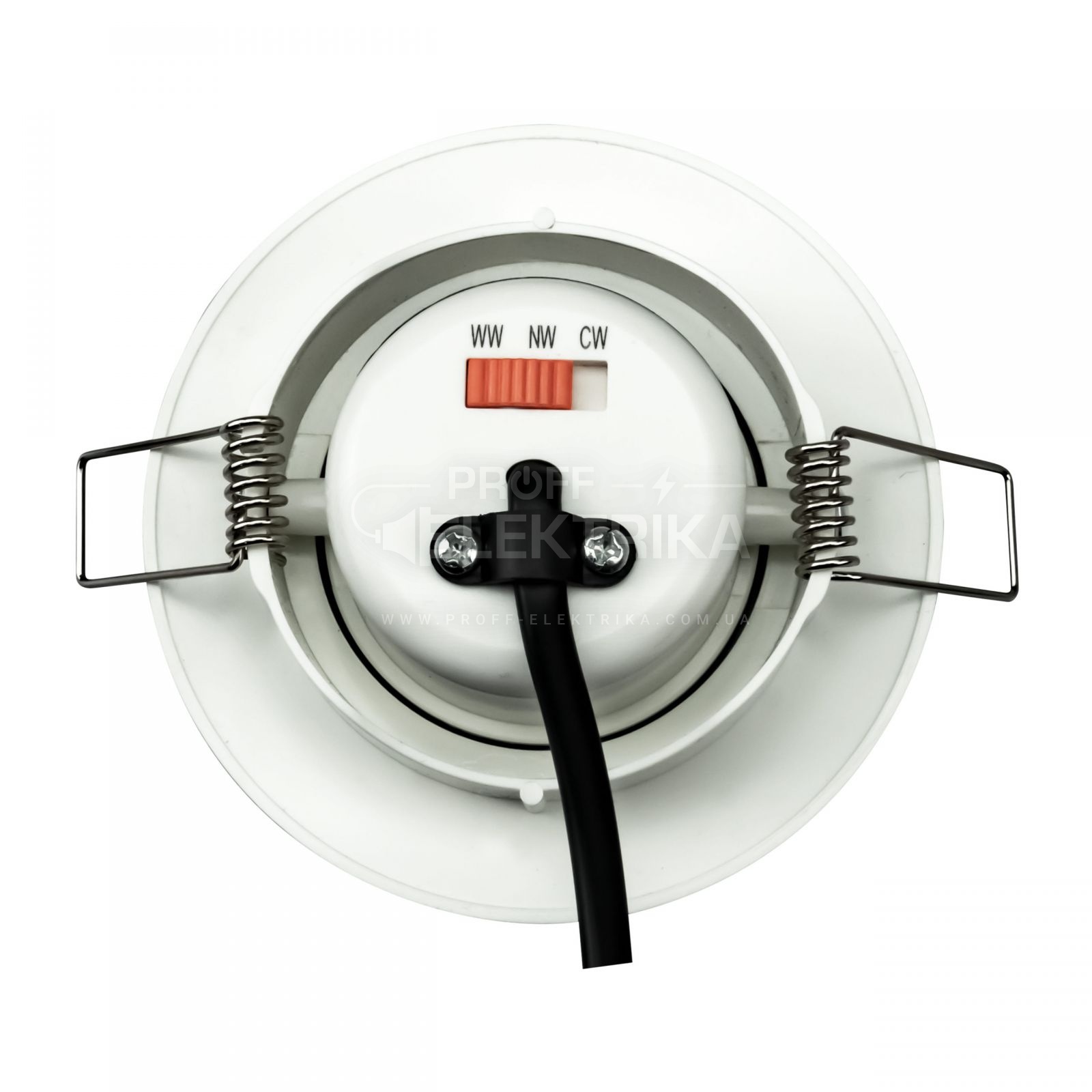 Фото 3 Светильник врезной поворотный NORA PRO-5 5W 3000K 4500K 6000K белый HOROZ
