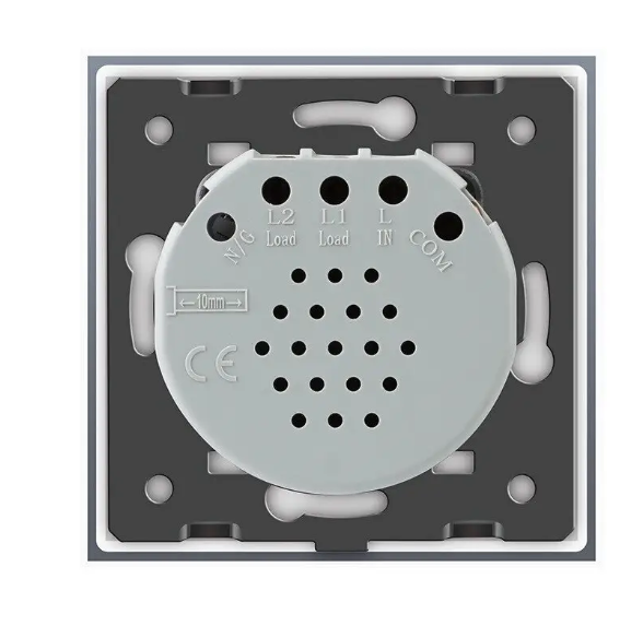 Фото 4 Бесконтактный выключатель 1 сенсор белое стекло Livolo