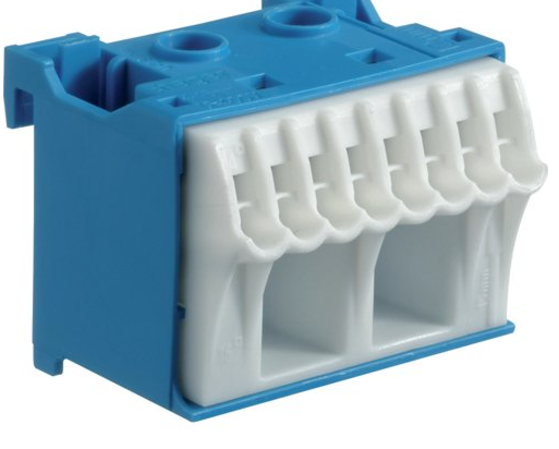 Фото Блок N-клем 2*16mm 8*4mm 45mm KN10N HAGER