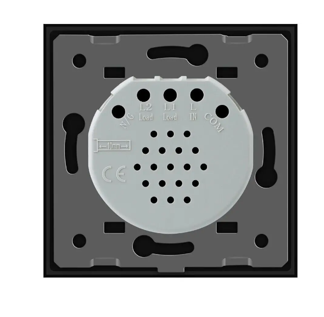 Фото 4 Розумний сенсорний прохідний вимикач ZigBee 2 сенсора чорне скло Livolo