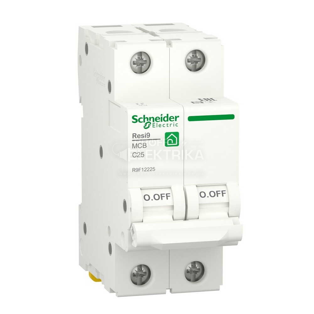 Фото Автоматический выключатель 2P 25A 6kA С RESI9 Schneider
