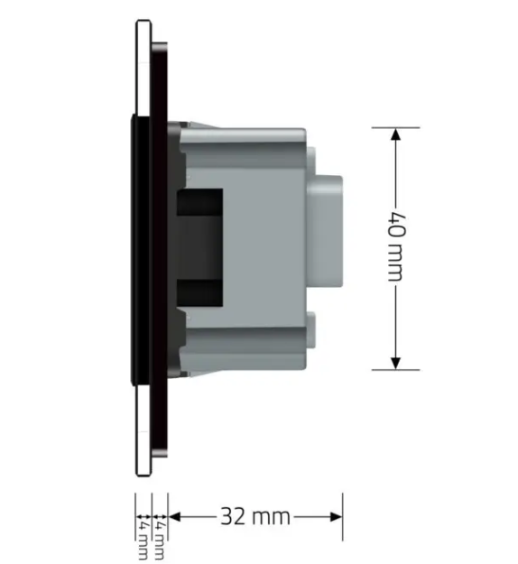 Фото 6 Розумний сенсорний ЕС вимикач 2 сенсора 1 розетка чорне скло Livolo