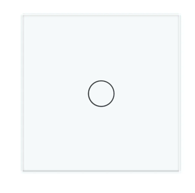 Фото 2 Бесконтактный выключатель 1 сенсор белое стекло Livolo