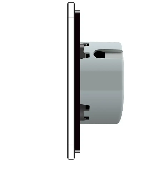 Фото 3 Сенсорний вимикач 4 сенсора 1-1-1-1 чорне скло Livolo