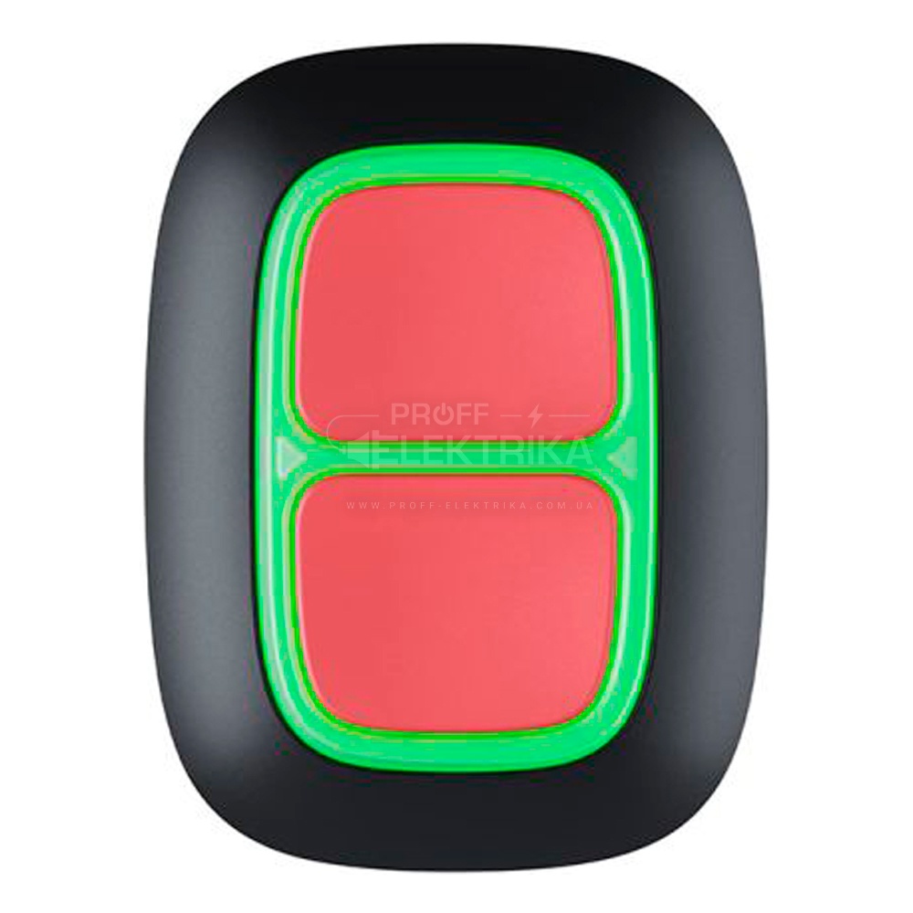 Фото 3 Бездротова екстрена кнопка Ajax DoubleButton чорна